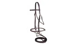 Silver Fox Raised Snaffle Bridle
