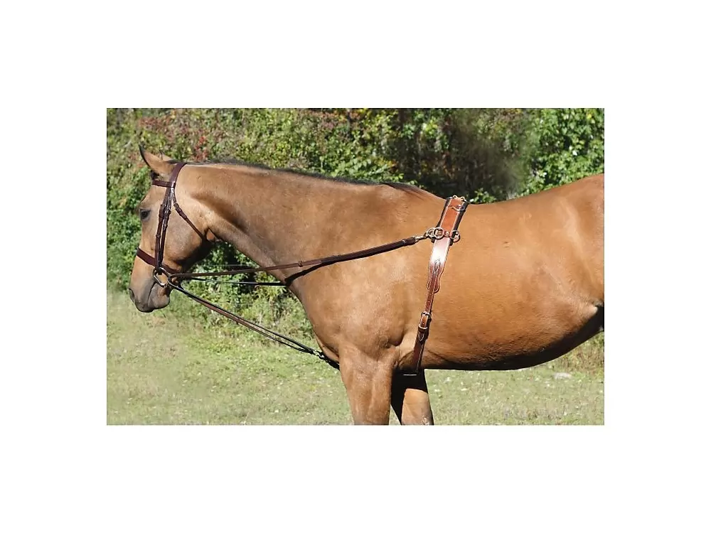 Tory Leather Deluxe Vienna Sliding Side Reins - Snaps - Image 3