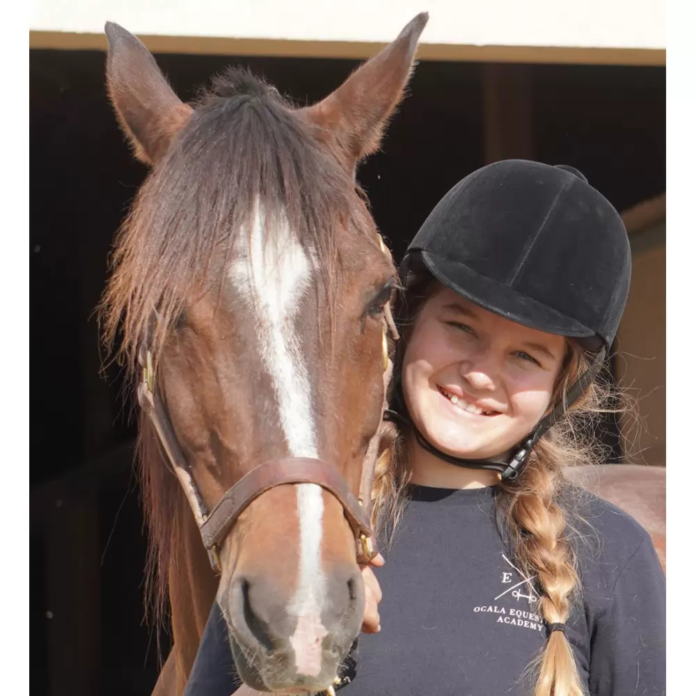 IRH Medalist Velveteen Riding Helmet - Image 2