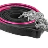 Perris Metallic Leather Lead With Chain