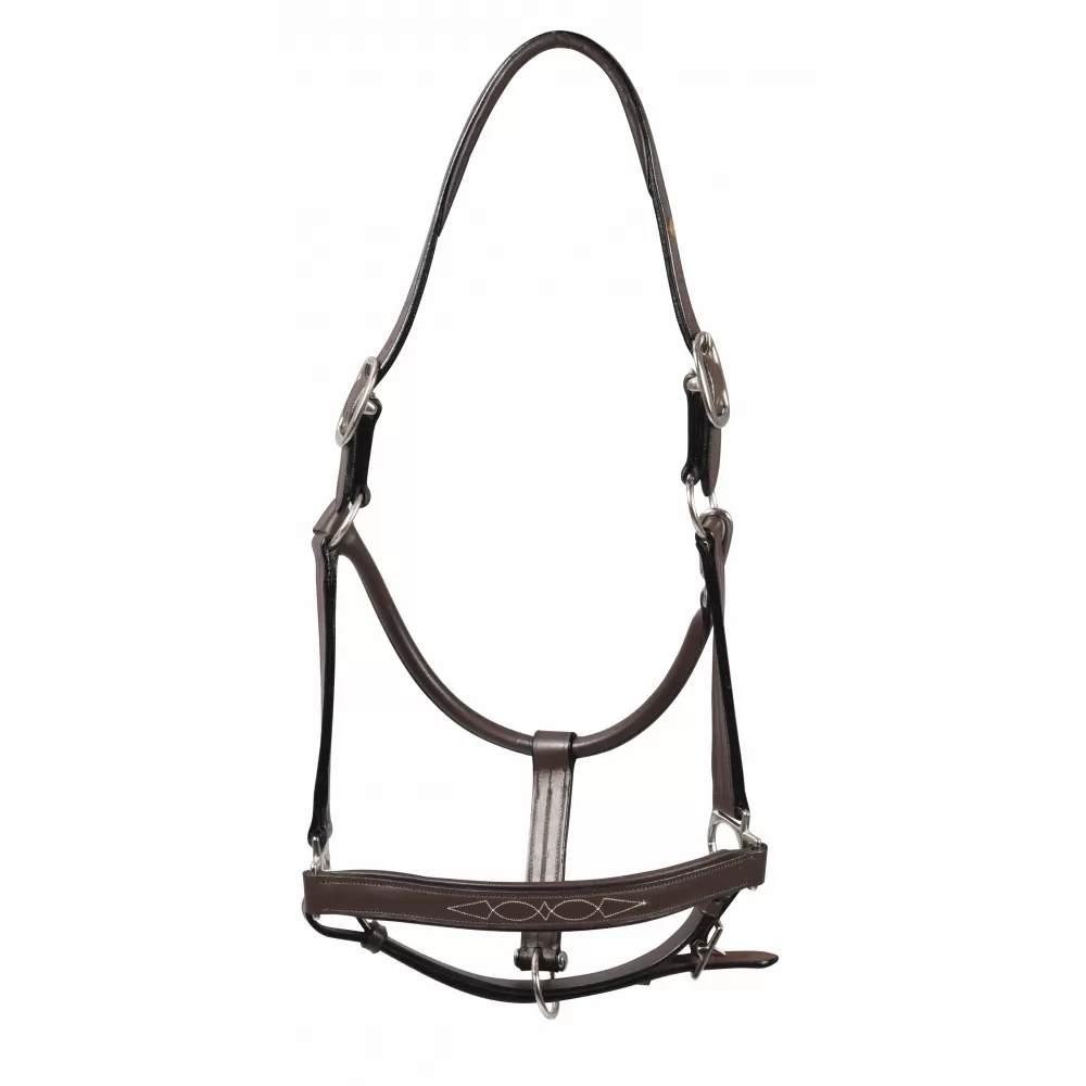 Fancy Padded Rolled Throat Triple Stiched Halter - Image 2