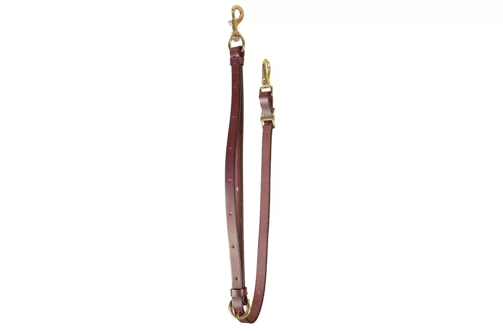 Tory Leather English Bridle Leather Tie Down - Tongue Buckle - Image 3