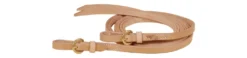 Tory Leather Single Ply Reins - Brass Buckles