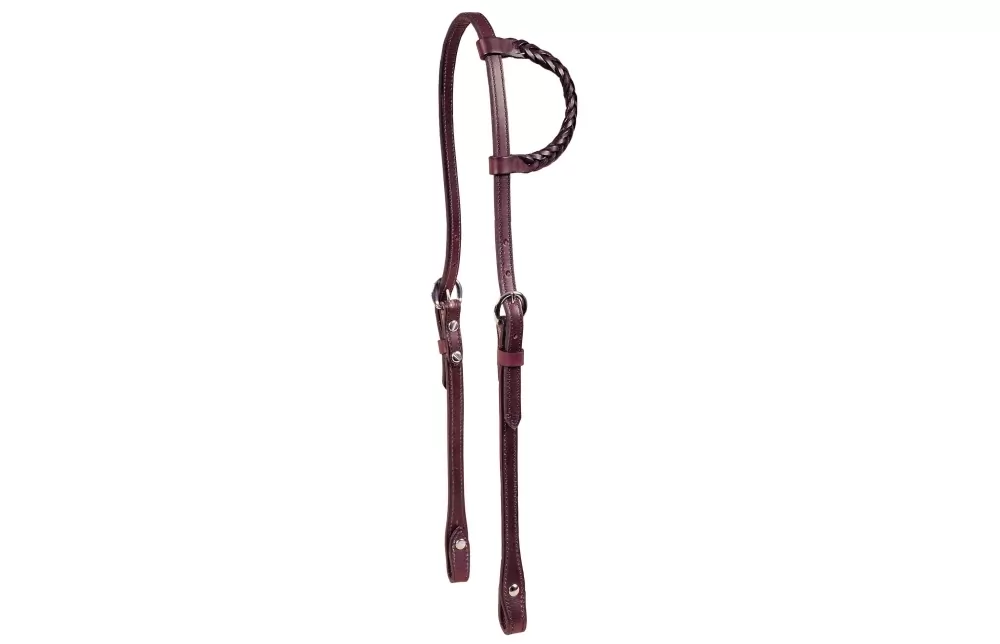 Tory Leather Braided One Ear Headstall - Image 3