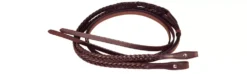 Tory Leather Braided Flared Reins - Chicago Screw Bit Ends