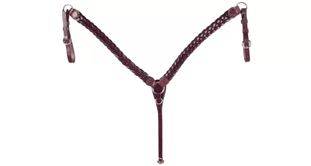 Tory Leather Braided Breast Strap