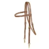 Tory Leather All-Weather Brow Band Headstall W/ Solid Brass Snaps