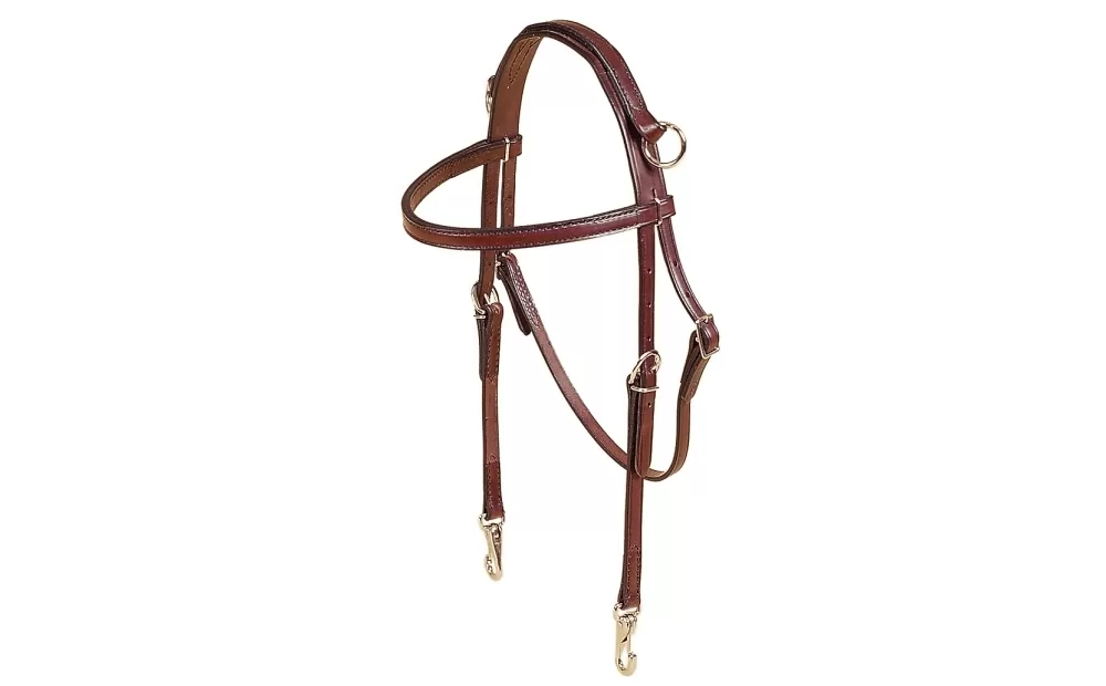 Tory Leather Sidecheck Training Headstall - Slots - Image 3