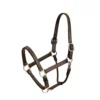 Tory Leather Triple Stitched Deluxe Track Halter W/ Nickel Hardware