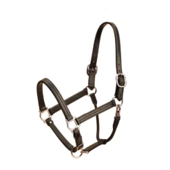 Tory Leather Triple Stitched Deluxe Track Halter W/ Nickel Hardware