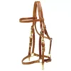 Tory Leather Halter/Bridle Combination Trail Bridle - Brass Hardware
