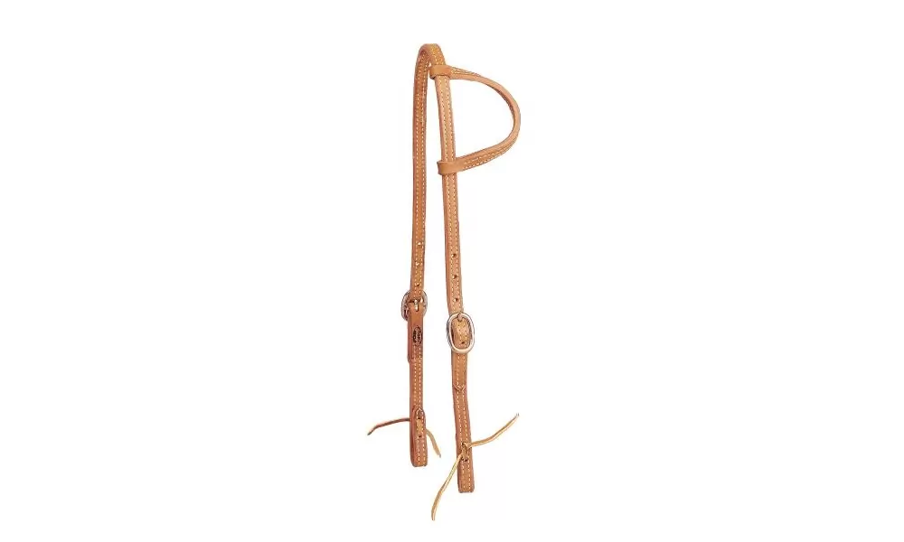 Tory Leather One Ear Headstall - Tie Ends