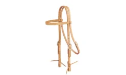 Tory Leather Browband Headstall - Tie Ends