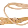 Tory Leather Single Ply Reins - Rolled Hand Hold & Nickel Snaps