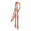 Tory Leather Double & Stitched Bridle Leather Shaped Ear Headstall