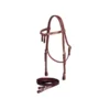Tory Leather 5/8" Brow Knot Headstall W/Single Ply Reins