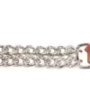 Tory Leather Double Chain Curb Strap