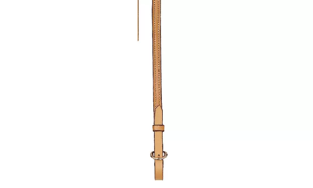 Tory Leather Partial Double & Stitched Reins - Buckle Bit Ends - Image 3