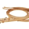 Tory Leather Full Double & Stitched Reins - Nickel Buckle Ends