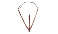 Tory Leather Adjustable Training Martingale - Neck Strap & Nickel Hardware