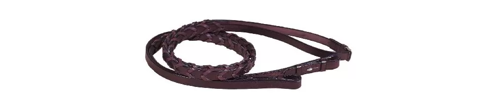 Tory Leather English Bridle Leather Laced Reins - Image 3