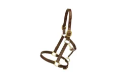 Tory Leather Triple Stitched Halter - Flat Throat & Brass Hardware
