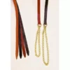 Tory Leather 1" Single Ply Lead - Brass Chain