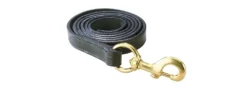 Perris Leather Collection Leather Lead With Solid Brass Snap