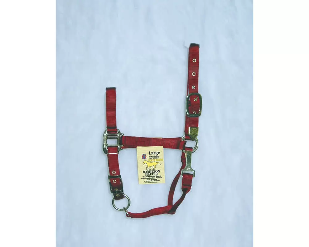Hamilton Horse Halter With Adjustable Chin And Snap Throat