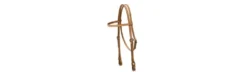 Tory Leather Quick Change Brow Band Headstall - Stainless Steel Loop Fasteners