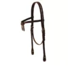 Tory Leather 5/8" Brow Knot Headstall - Buckles & Chicago Screws