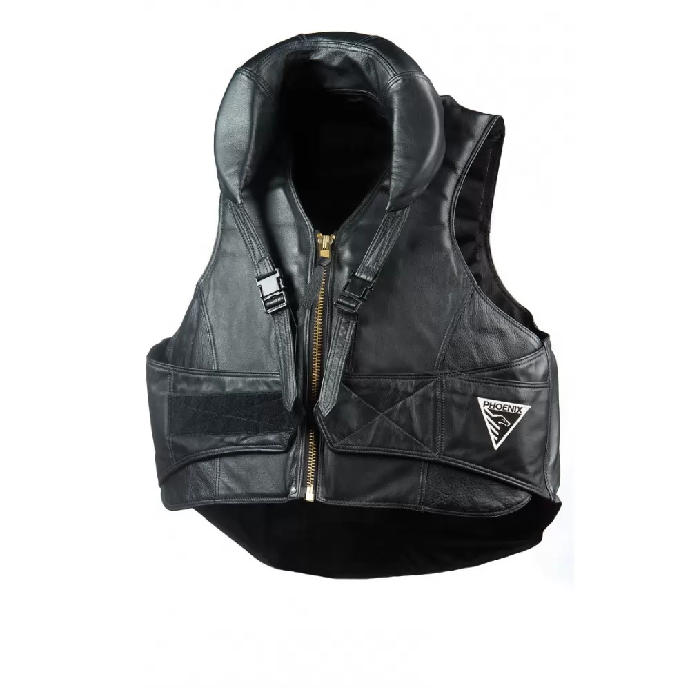 Phoenix Finalist Leather Protective Rodeo Vest - Image 2