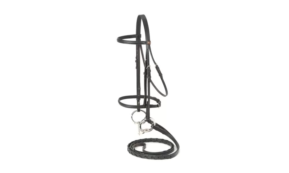 Equiroyal Raised Draft Horse Snaffle Bridle