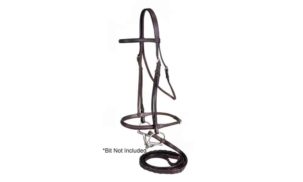 Equiroyal Raised Draft Horse Snaffle Bridle - Image 2