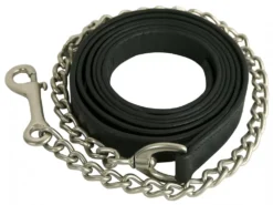 Gatsby Leather Lead With 30" Chain