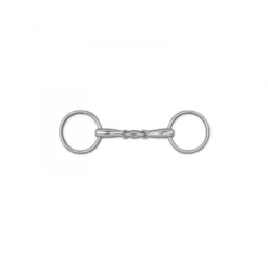 Toklat 16mm 3-Piece Snaffle Bit - 3 1/8" Rings