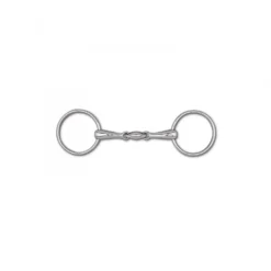 Toklat 18mm 3-Piece Snaffle Bit - 3 1/4" Rings