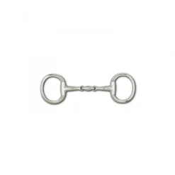 Toklat 16mm Stainless Steel 3-Piece Snaffle Eggbutt - 3 1/2" Rings