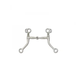 Toklat Swept Back Shank With Curb Ring - 6" Cheek Snaffle Mouthpiece