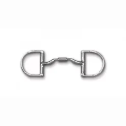 Myler Level 2 English Dee Low Port Comfort Snaffle Bit With Hooks