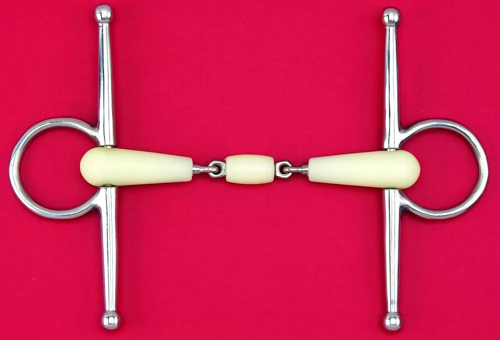 Happy Mouth Double Jointed Roller Full Cheek Bit - Image 2