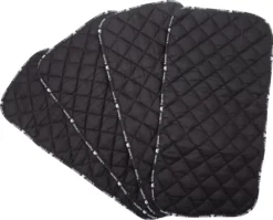 Classic Equine Quilted Standing Wraps - Black, Set Of 4
