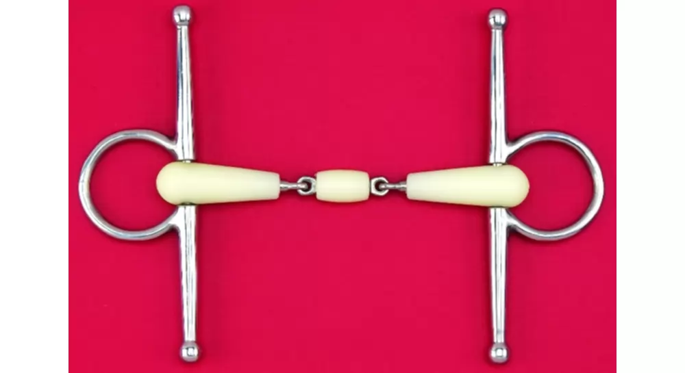 Happy Mouth Double Jointed Roller Full Cheek Bit