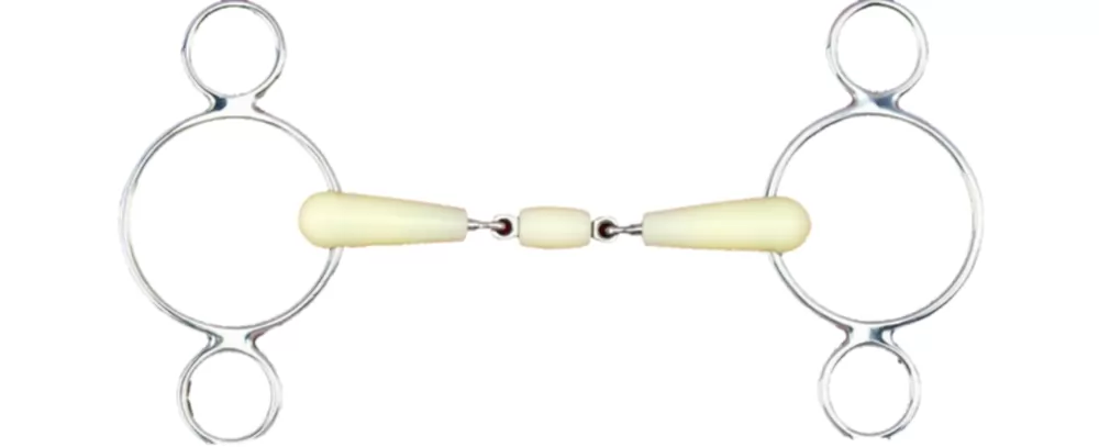 Happy Mouth Pessoa 2 Ring Double Jointed Gag Bit