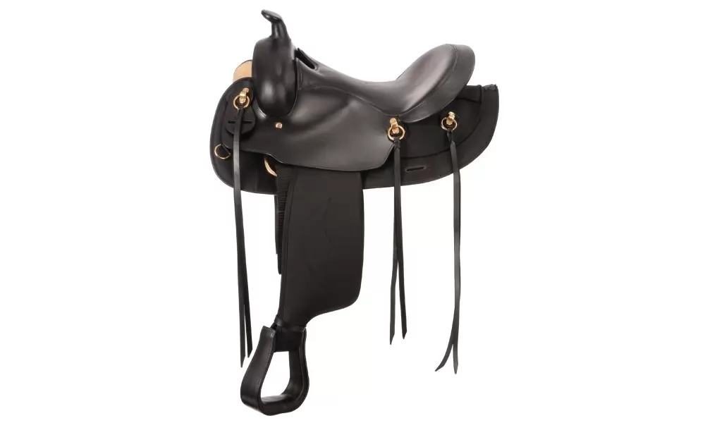 Synthetic Gaited Horse Round Skirt Trail Saddle